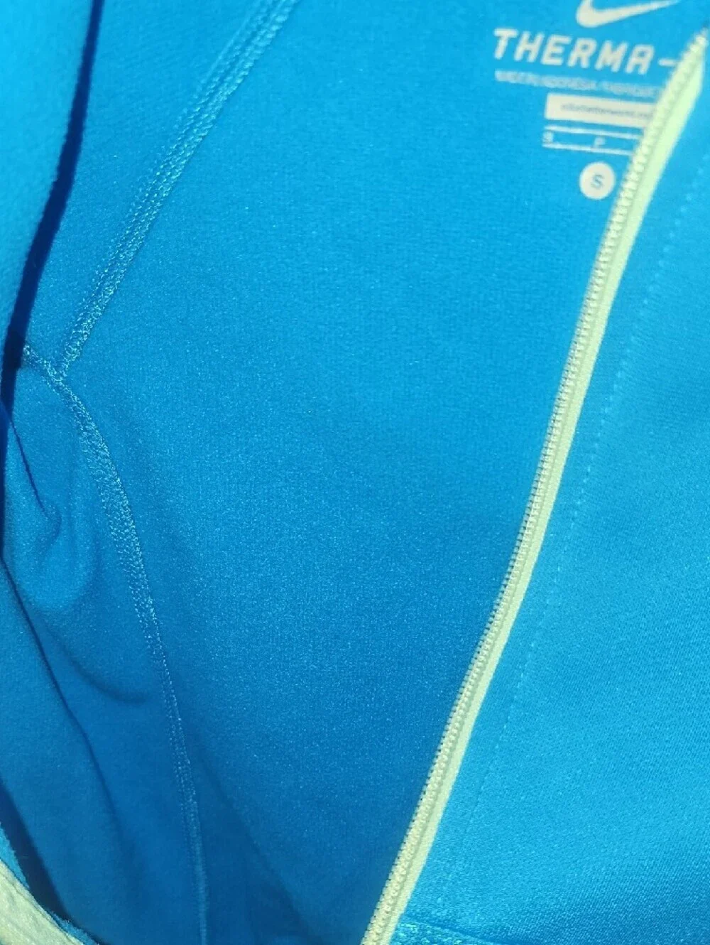 Nike Girls Bright Blue Therma-Fit Zip Hoodie Size Small